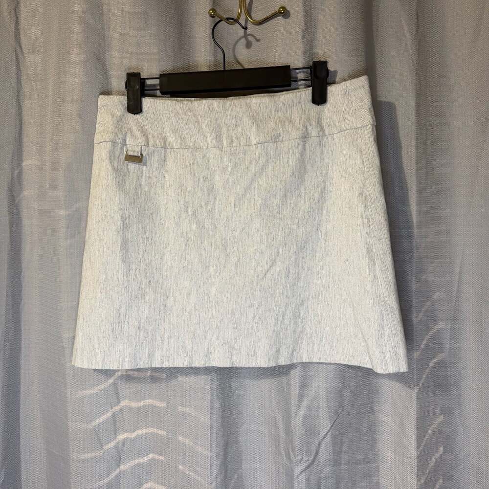 Jenna Rose Heathered Gray Blue Mini Skirt Skort Size PL